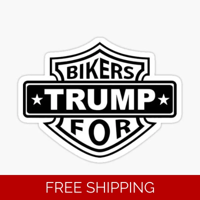 Bikers for Trump Die Cut Vinyl Decal